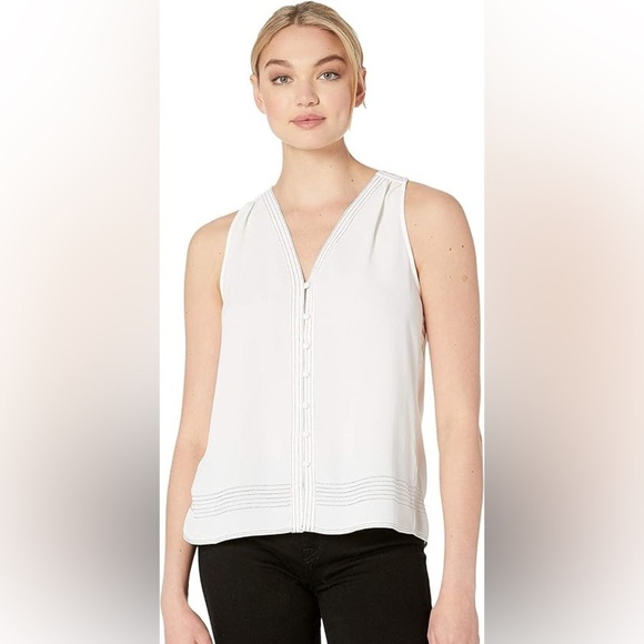 Joie Tadita Sleeveless Tank Shirt Size M white - Picture 1 of 10